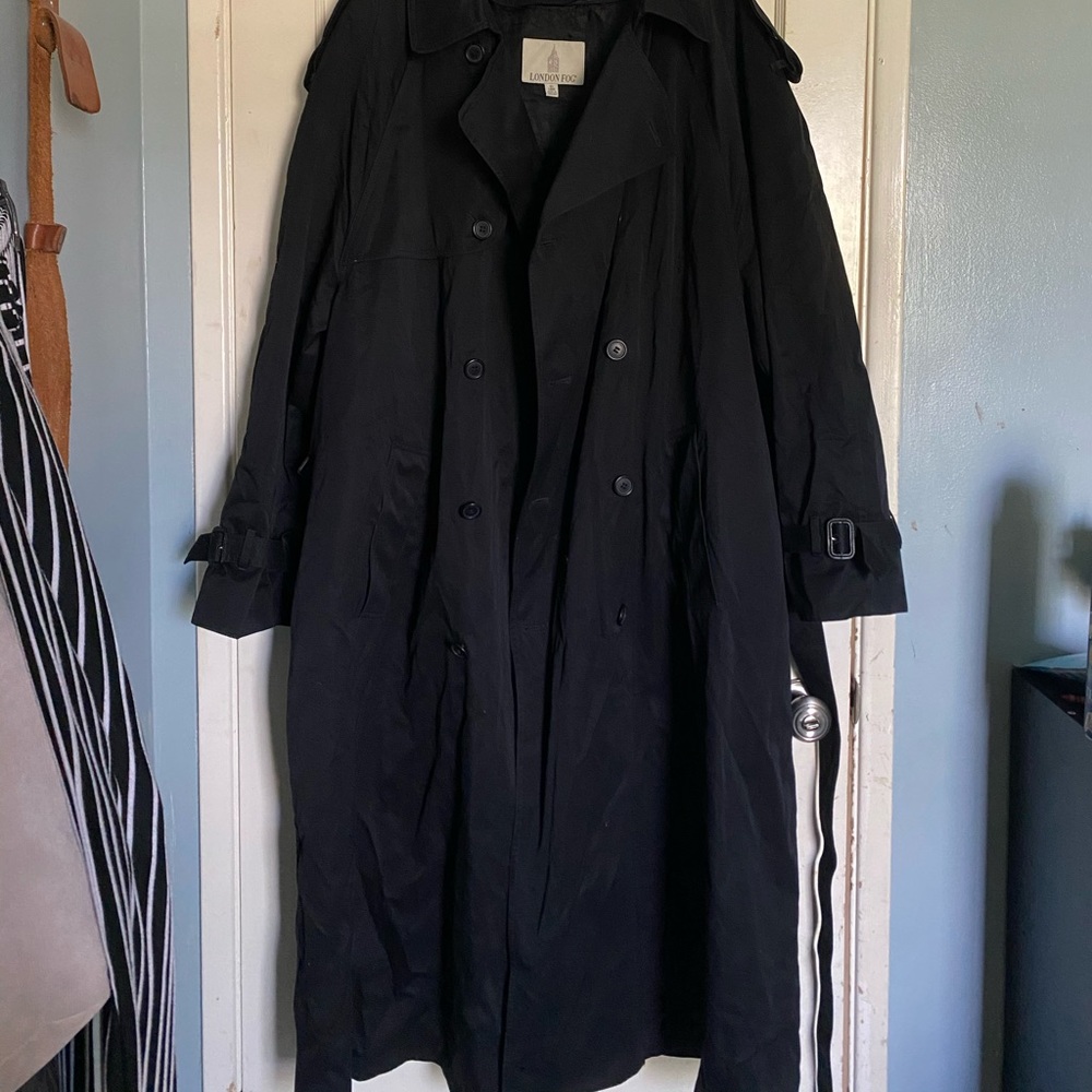 London Fog trench coat.